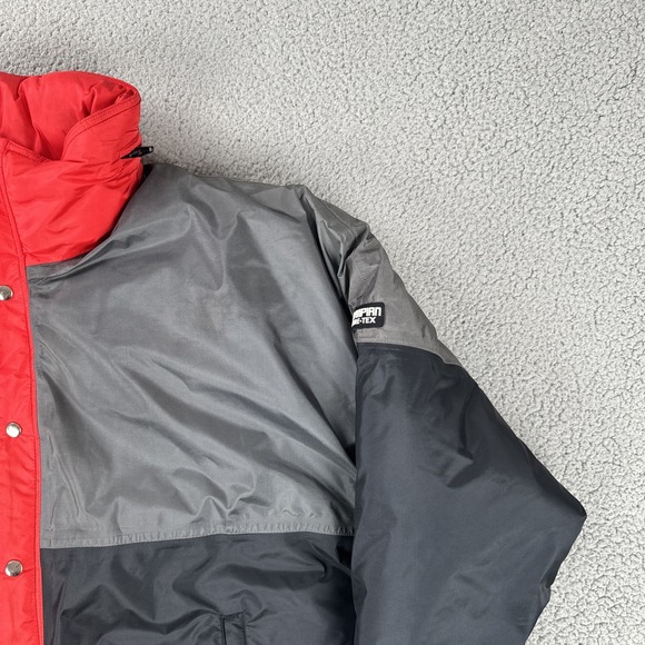 Vtg 80s Olympian CB Sports Gore Tex Jacket Coat Men Large Black Grey Red Lined - Picture 8 of 16